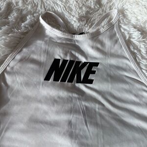 Nike White Tank Dri-Fit Razorback